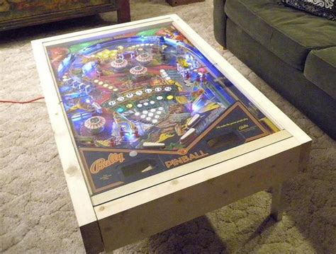 I have no space for a full sized pinball machine so i am taking a 1980 bally centaur pinball machine and converting it into a working and playable coffee table! Un flipper dans une table basse | Idée déco recyclage ...