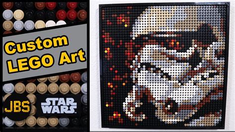 Custom Lego Stormtrooper Mosaic Art Lego Star Wars Moc Lego