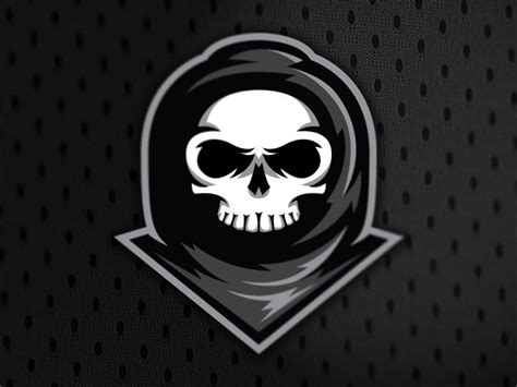 Shadow Reaper V2 Skull Logo Skull Art Grim Reaper Drawing Logo
