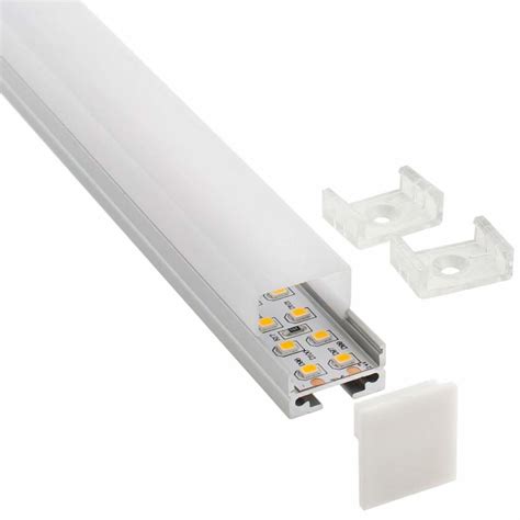 KIT Perfil Aluminio ALKAL SUSPEND Para Tiras LED 1 Metro LED