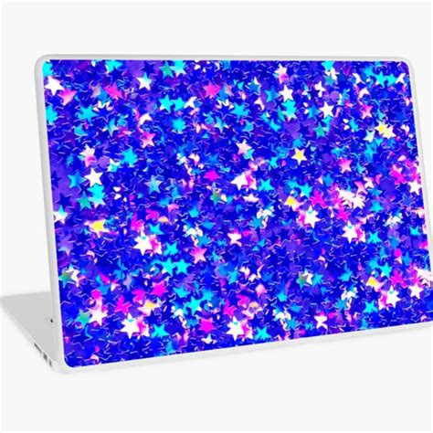 Blue Star Glitter Laptop Skin For Sale By Pulpixel Redbubble