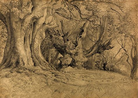 Ancient Trees Lullingston Samuel Palmer Иллюстрации Пейзажи Живопись