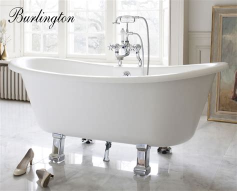Buy luxury bathtub caddy tray, 1 or 2 person bath and bed tray, bonus free soap holder (natural): Freistehende Retro Badewanne aus Mineralguss Blandford ...