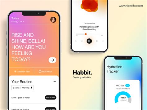 Habbit A Habit Tracker App By Gunagyam For Nickelfox Uiux Design