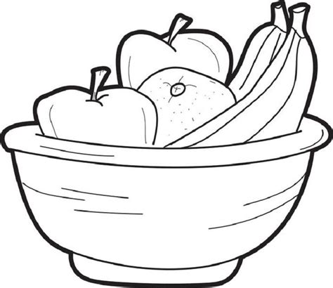 Speech therapy, glenn doman / makoto shichida methods, food activities for preschoolers and toddlers. coloring page of fruit bowl | Obstkorb, Zeichnen, Korb