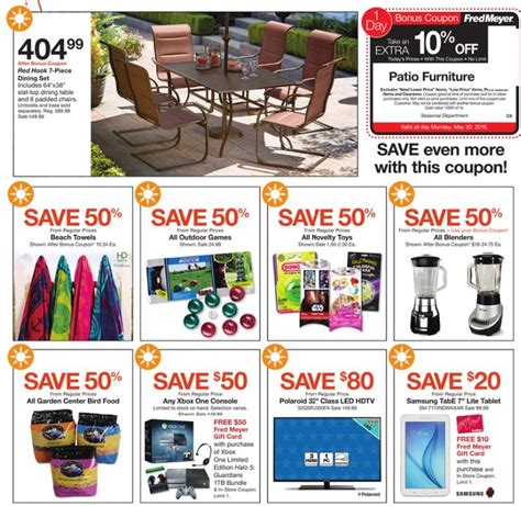 We announce fred meyer promotions and fred meyer coupon codes along with other information on our pages regularly. Fred Meyer Memorial Day Sale + Doorbusters - 2016 - The ...