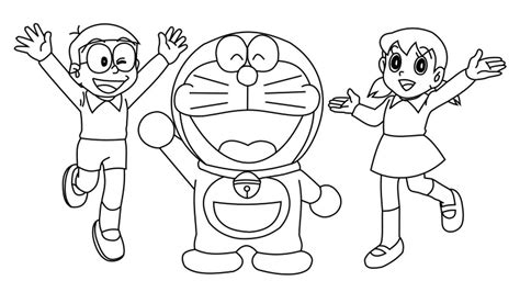 Cara Menggambar Doremon Nobita Dan Shizuka Kartun Anak Youtube