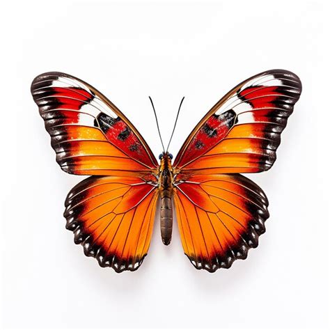 Premium Ai Image Exotic Butterfly On White Background