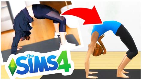 Copying The Sims 4 Workouts Yoga Challenge Youtube
