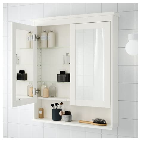 Hemnes Mirror Cabinet With 2 Doors White Ikea Cyprus