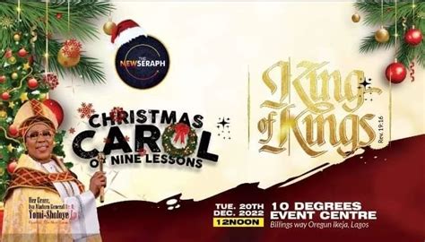 The New Seraph Hosts Christmas Carol Of Nine Lessons In Lagos Ptl News