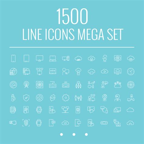Line Icon Set 105316 Free Icons Library