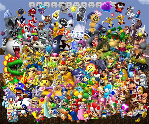 Imagen Todos Lo Personajes De Mario Mario Fanon Wiki Fandom