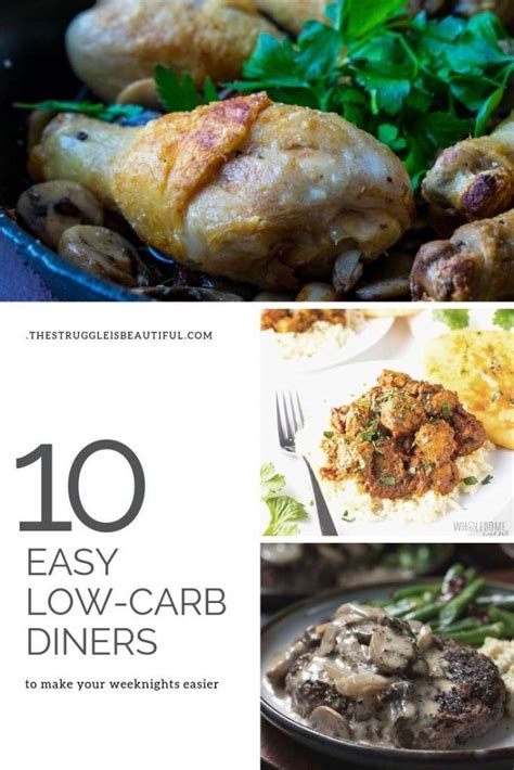 Easy Low Carb Dinners 10 Weeknight Meals The Struggle Is Beautiful