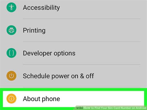 Some phones let you find it from the settings menu too. How to Find Your SIM Card Number (ICCID) on Android - wikiHow