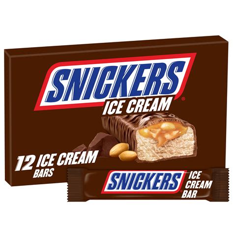 Snickers Ice Cream Bars 20 Fl Oz 12 Count