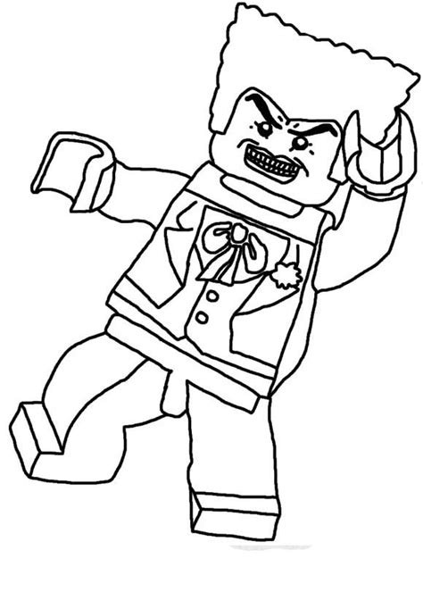 Lego joker color page lego dc super villains the brick show from lego joker coloring page , image source: The Lego Batman Movie Coloring Pages to download and print ...