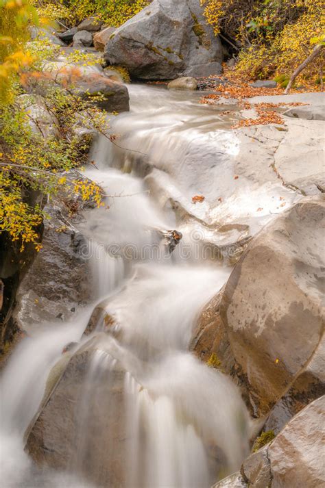 Clear Water Waterfall In Autumn Stock Image Image Of