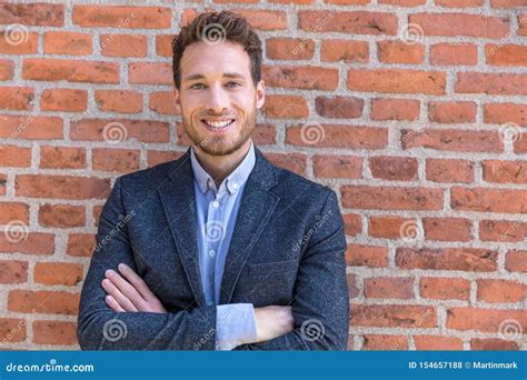 Businessman Portrait Confident Young Business Entrepreneur Man Looking