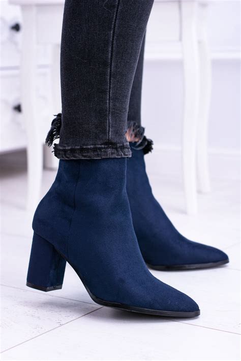 Womens Navy Boots On A Pole In A Spitz Amaltea Cheap And Fashionable