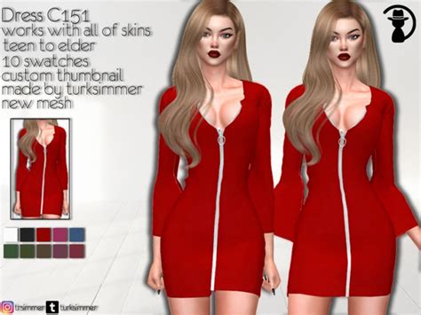 Dress C151 By Turksimmer At Tsr Sims 4 Updates