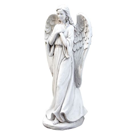 Napco Praying Angel Garden Statue White Ebay