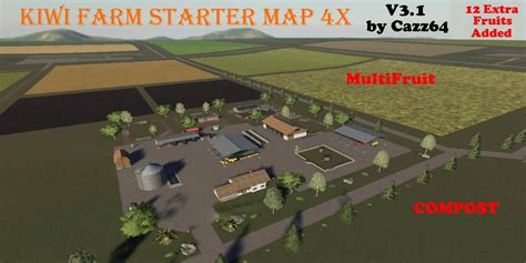 Kiwi Farm Starter Map 4x Update V3a Fs19 Mod