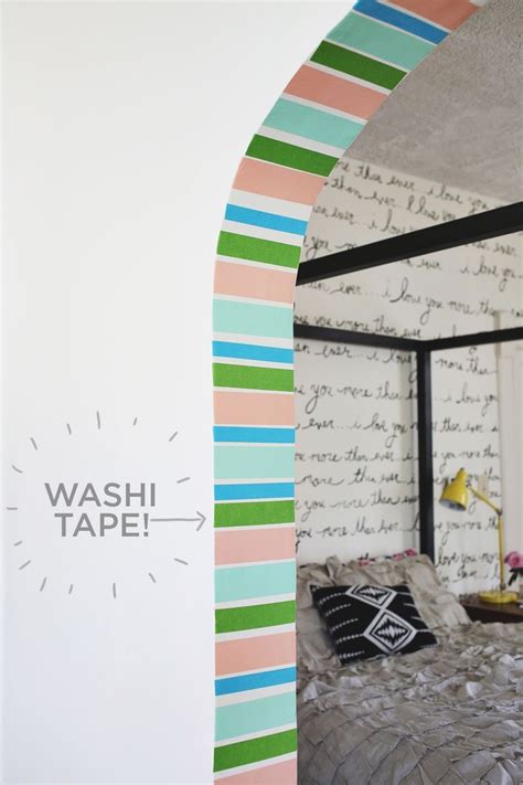 How To Style Up Your Home 50 Washi Tape Ideas Girls Bedroom Bedroom