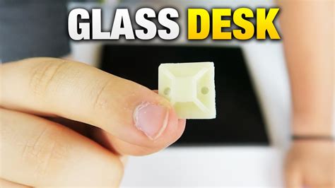 Easy Way To Hide Cables For Glass Desks Tutorial Youtube