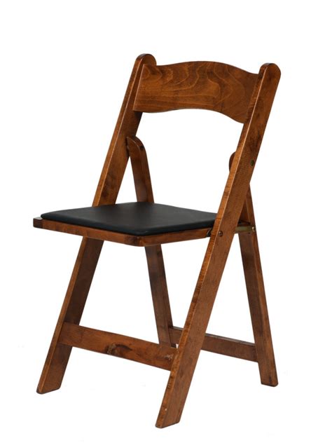 Leg o matic vintage wood folding chair camper rv airstream studio made in usa. Honey Walnut Wood Folding Chair - Table Manners