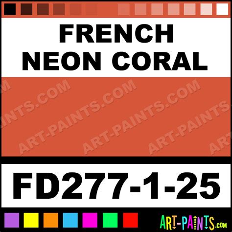 French Neon Coral French Dimensions Ceramic Paints Fd277 1 25