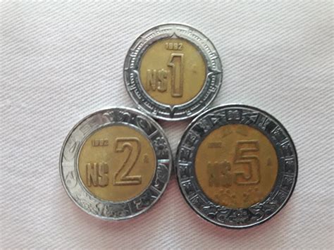 Moneda De Nuevos Pesos Mexicanos N1 De N2 Y De N5 65000 En