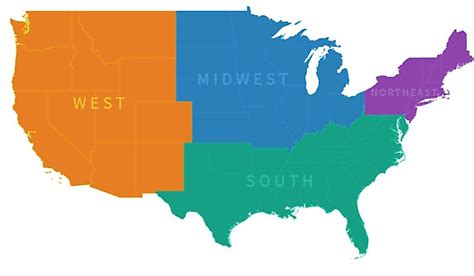 Us Regions Map And Facts Mappr