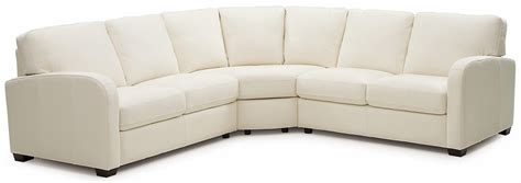 Palliser Westside Contemporary 3 Pc Sectional With Curved Track Arms