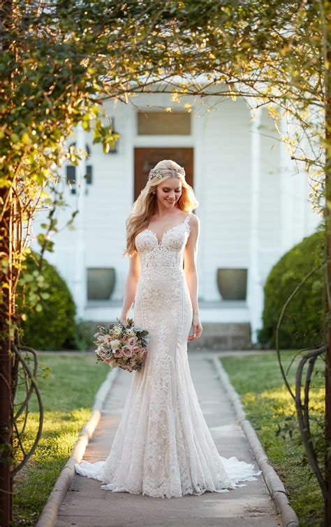 Wedding Dresses French Inspired Lace Wedding Dress Martina Liana