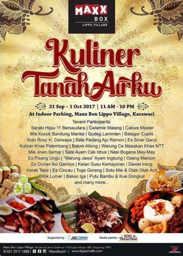 Poster Festival Kuliner Ilustrasi