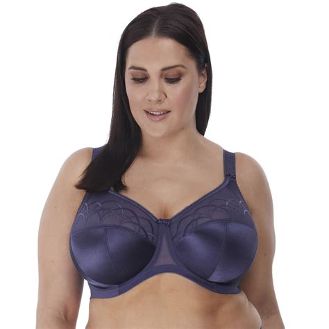 elomi elomi womens cate underwire full cup banded bra 38hh denim