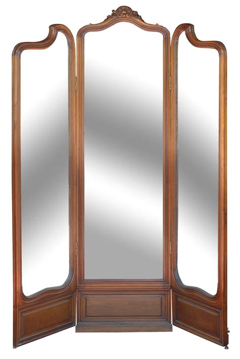 I hope you all enjoy! Exquisite three panel mirrored standing screen from a 19th ...