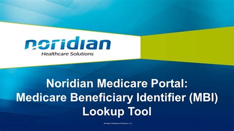 Noridian Medicare Portal Medicare Beneficiary Identifier Mbi Lookup