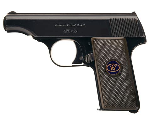 Exceptional Walther Model 8 Semi Automatic Pistol With Rare Drgm