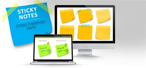 Sticky Notes With Pins For Powerpoint Showeet