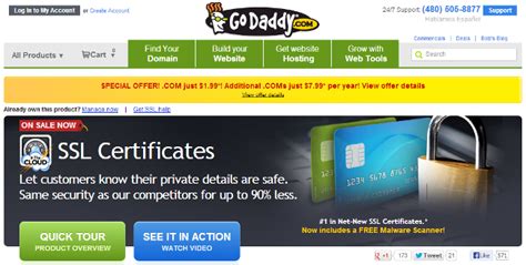 Godaddy is an ssl certificate authority that sells web hosting, domain names, ssl certificates, and other web services. Godaddy SSL Certificate Review 2017 - 35% Off Coupon Code