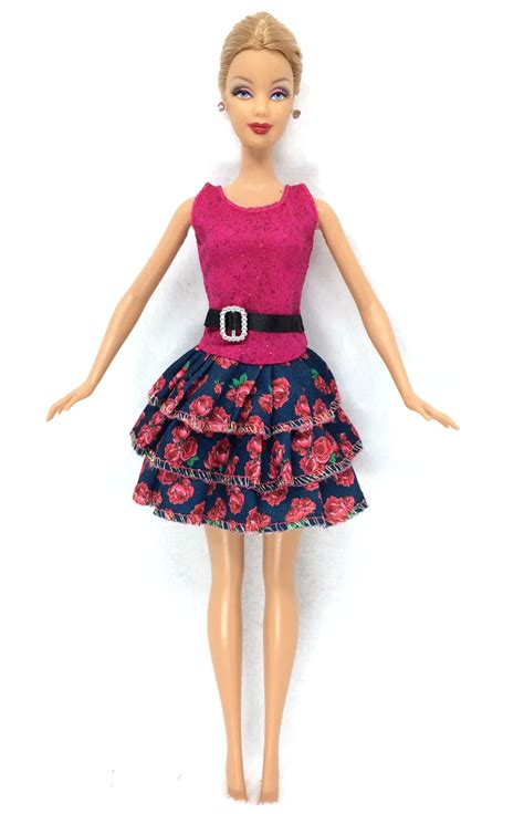 Nk 2016 Newest Doll Dress Beautiful Handmade Party Clothestop Fashion Dress For Barbie Noble