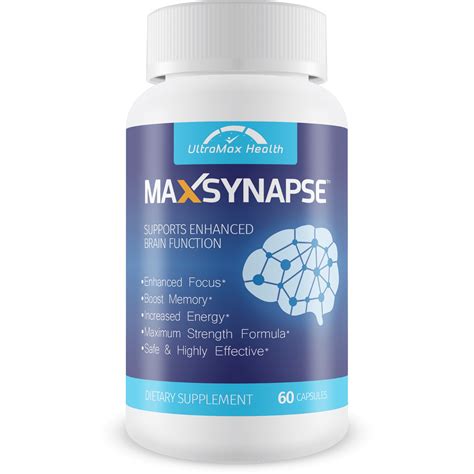 UltraMax Health - Max Synapse - Enhanced Focus & Attention - Boost