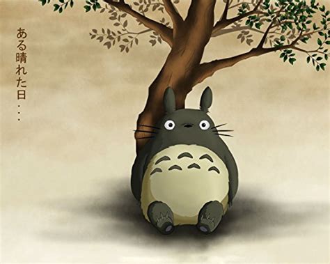 Totoro My Neighbor Totoro Poster Anime Japan Hayao Miyazaki Cute Movie