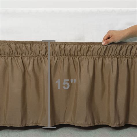 112m consumers helped this year. Bed Skirt Polyester Wrap Around Dust Ruffle 15 Inch Drop ...