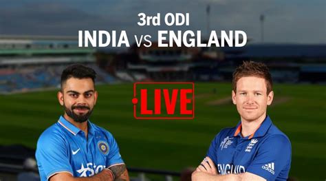 You can watch india vs england 3rd odi live cricket match through India vs England 3rd ODI Live Cricket Streaming, Ind vs Eng Live Cricket Score: Watch Ind vs Eng ...