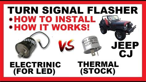 Turn Signal Flasher Thermal Vs Electronic For LED How To Install