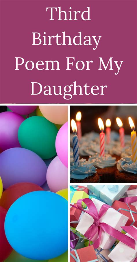 Happy 3rd Birthday A Poem For Our Daughter Birthday Poems Birthday