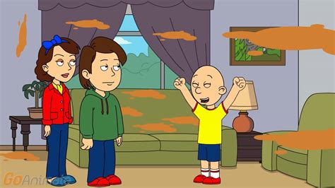 Caillou Gums In The Room Gets Grounded Youtube